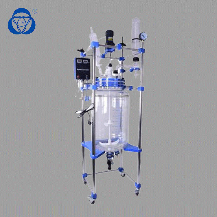 Pharmaceutical Industry Lab Glass Reactor 10L Capacity Constant Rotate Speed